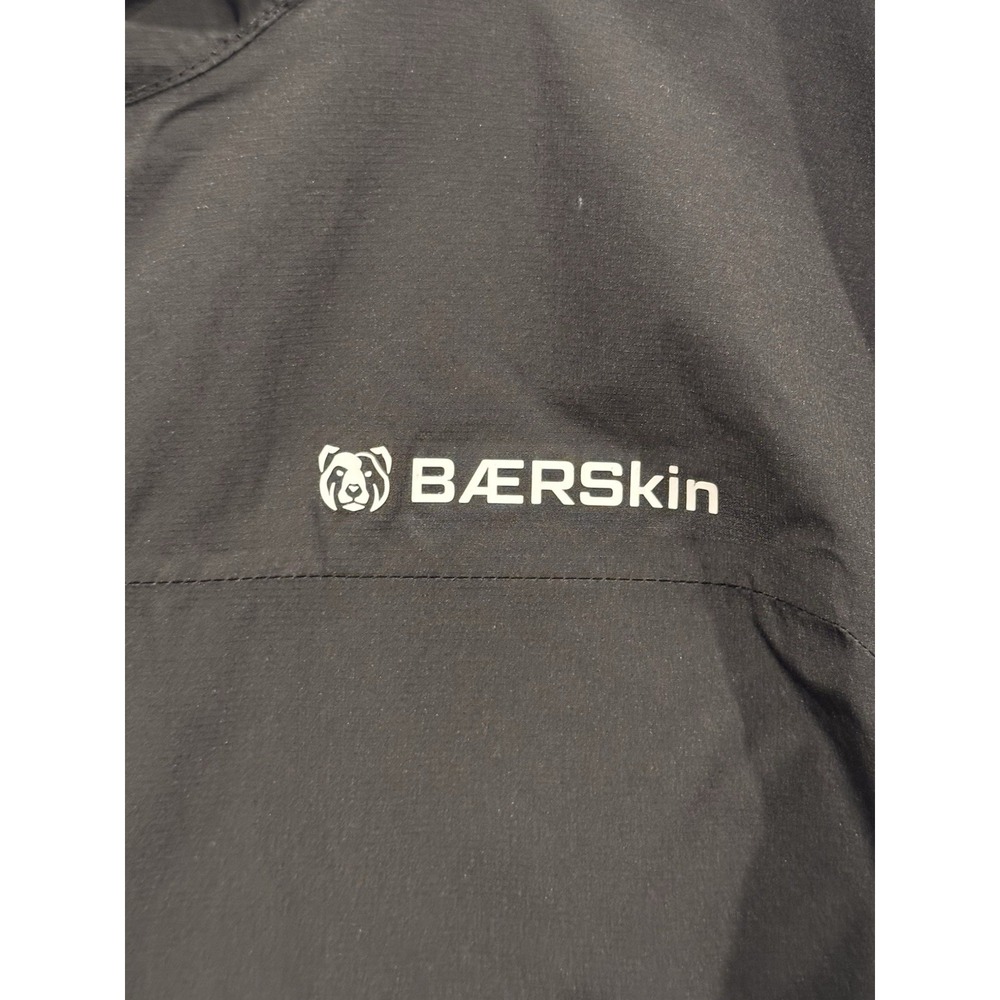 Baerskin Tactical Rain Jacket Mens Sz XL Black Waterproof Hooded Lightweight - Picture 4 of 16